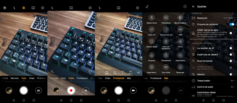 La aplicación de cámara del Huawei P30 Pro